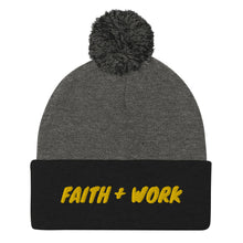 Cargar imagen en el visor de la galería, Faith + Work Pom-Pom Beanie
