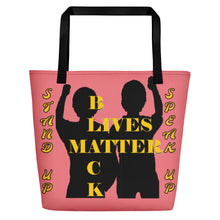 Load image into Gallery viewer, Black Lives Matter Beach Bag