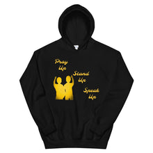 Load image into Gallery viewer, Pray Up-Stand Up-Speak Up Unisex Hoodie - Shannon Alicia LLC