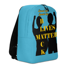 Load image into Gallery viewer, Black Lives Matter Minimalist Backpack