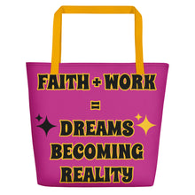 Load image into Gallery viewer, Faith + Work Beach Bag
