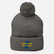 Load image into Gallery viewer, Virtuous Woman Pom-Pom Beanie