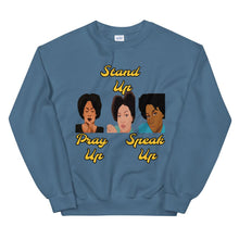 Load image into Gallery viewer, Pray Up-Stand Up-Speak Up Unisex Sweatshirt - Shannon Alicia LLC
