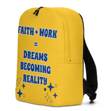 Load image into Gallery viewer, Faith + Work Minimalist Backpack