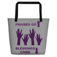 Load image into Gallery viewer, Praises Up Beach Bag