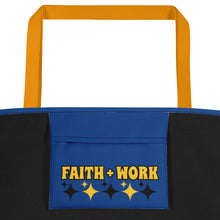 Load image into Gallery viewer, Faith + Work Beach Bag
