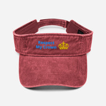Load image into Gallery viewer, Queen Denim visor