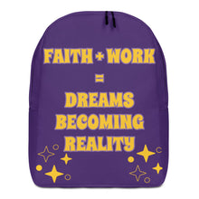 Load image into Gallery viewer, Faith + Work Minimalist Backpack