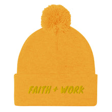 Cargar imagen en el visor de la galería, Faith + Work Pom-Pom Beanie