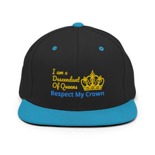 Load image into Gallery viewer, Queen Snapback Hat