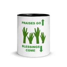 Load image into Gallery viewer, Praises Up Mug with Color Inside