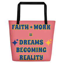 Load image into Gallery viewer, Faith + Work Beach Bag