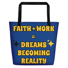 Load image into Gallery viewer, Faith + Work Beach Bag