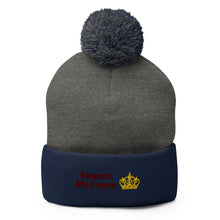 Load image into Gallery viewer, Queen Pom-Pom Beanie