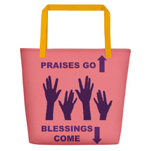 Load image into Gallery viewer, Praises Up Beach Bag