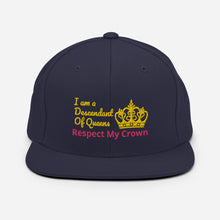 Load image into Gallery viewer, Queen Snapback Hat