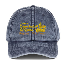 Load image into Gallery viewer, Queen Vintage Cotton Twill Cap