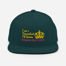 Load image into Gallery viewer, Queen Snapback Hat