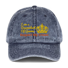 Load image into Gallery viewer, Queen Vintage Cotton Twill Cap