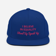 Load image into Gallery viewer, I Believe In Equality Snapback Hat