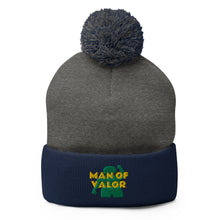 Load image into Gallery viewer, Man of Valor Pom-Pom Beanie