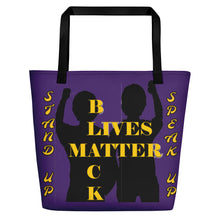 Load image into Gallery viewer, Black Lives Matter Beach Bag