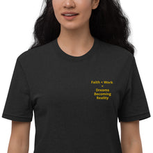 Load image into Gallery viewer, Faith + Work Unisex recycled t-shirt
