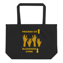 Cargar imagen en el visor de la galería, Praises Up Large organic tote bag