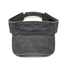 Load image into Gallery viewer, Virtuous Woman Denim visor