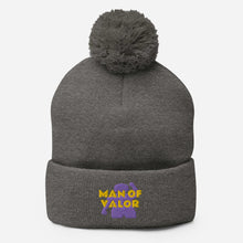 Load image into Gallery viewer, Man of Valor Pom-Pom Beanie