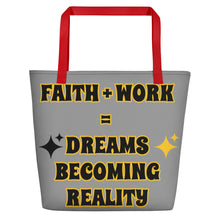 Load image into Gallery viewer, Faith + Work Beach Bag