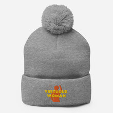 Load image into Gallery viewer, Virtuous Woman Pom-Pom Beanie