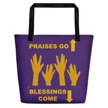 Load image into Gallery viewer, Praises Up Beach Bag