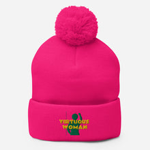 Load image into Gallery viewer, Virtuous Woman Pom-Pom Beanie