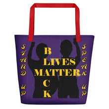 Load image into Gallery viewer, Black Lives Matter Beach Bag