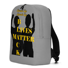 Load image into Gallery viewer, Black Lives Matter Minimalist Backpack