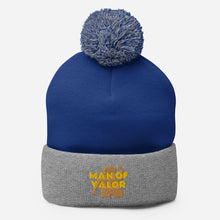 Load image into Gallery viewer, Man of Valor Pom-Pom Beanie