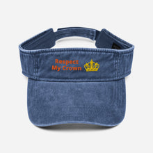 Load image into Gallery viewer, Queen Denim visor