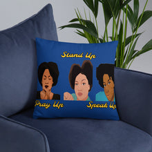 Load image into Gallery viewer, Pray Up-Stand Up-Speak Up Basic Pillow