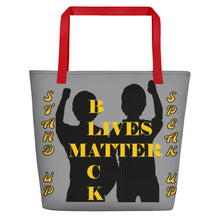 Load image into Gallery viewer, Black Lives Matter Beach Bag
