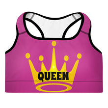 Load image into Gallery viewer, Queen Padded Sports Bra