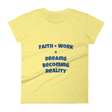 Cargar imagen en el visor de la galería, <transcy>Faith + Work - Camiseta de manga corta para mujer</transcy>