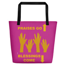 Load image into Gallery viewer, Praises Up Beach Bag