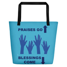 Load image into Gallery viewer, Praises Up Beach Bag