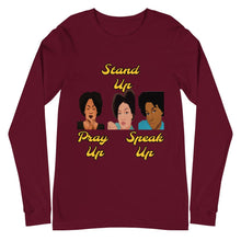 Load image into Gallery viewer, Pray Up-Stand Up-Speak Up Unisex Long Sleeve Tee - Shannon Alicia LLC