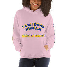 Load image into Gallery viewer, 100% Human Unisex Hoodie - Shannon Alicia LLC