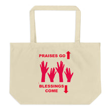 Cargar imagen en el visor de la galería, Praises Up Large organic tote bag