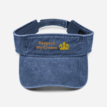 Load image into Gallery viewer, Queen Denim visor