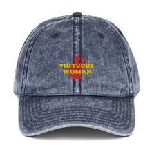 Load image into Gallery viewer, Virtuous Woman Vintage Cotton Twill Cap