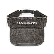 Load image into Gallery viewer, Virtuous Woman Denim visor